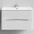 Тумба Адель 90 подвесной, Белый камень ПВХ 57805 Vodok с раковиной в комплекте