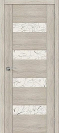 Межкомнатная дверь экошпон ĒLPORTA VM4 Cappuccino Veralinga Silver Art