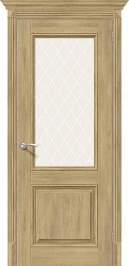 Межкомнатная дверь экошпон ĒLPORTA Классико-33 Organic Oak White Сrystal