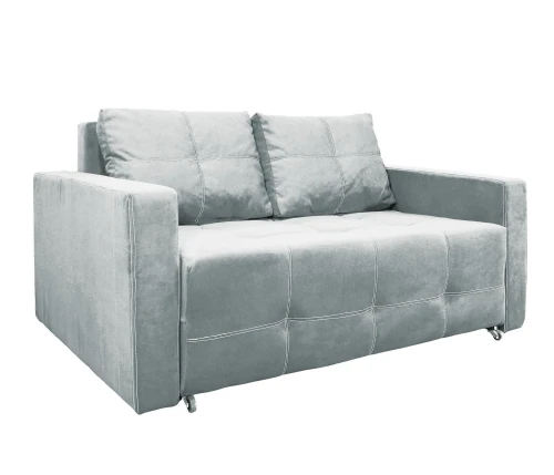 Диван аккордеон Марс велюр серый 160