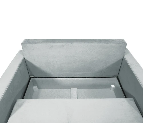 Диван аккордеон Марс велюр серый 160