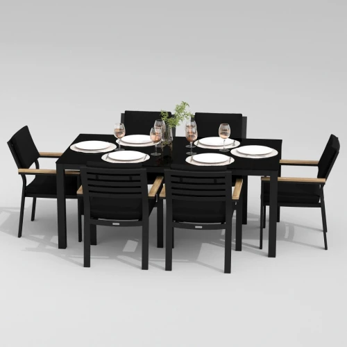 Стол обеденный CANA карбон 180x90