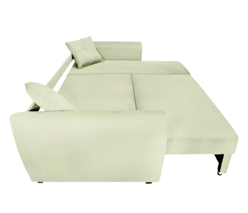 Диван угловой Амстердам велюр бежевый 160