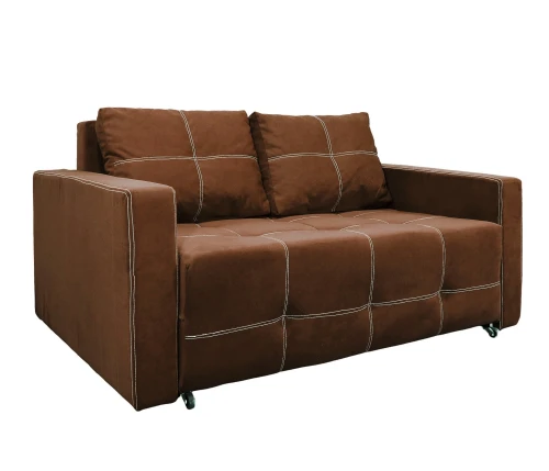 Диван аккордеон Марс велюр коричневый 120
