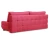 Диван еврокнижка Орион, рогожка  красная,144