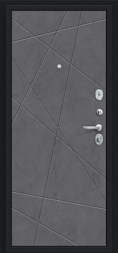 Входная дверь BRAVO Граффити-5 Букле черное/Slate Art 