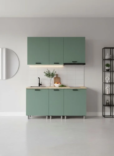 Готовый кухонный гарнитур МК Аленушка 1,6м в.3 Орешник Матовая Мята,скоба черный,сонома