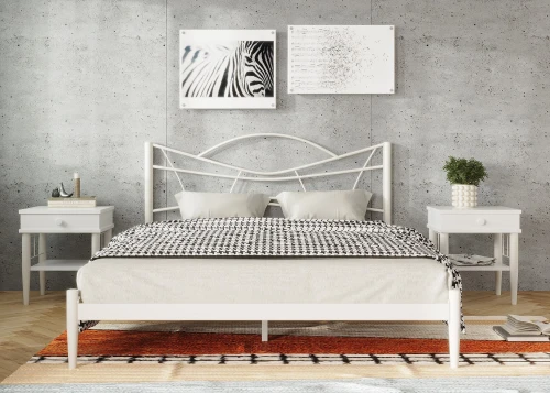 Кровать КМД 27 НОРИ 140 белый