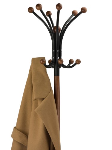 Вешалка напольная Д 1 черный/ средне-коричневый