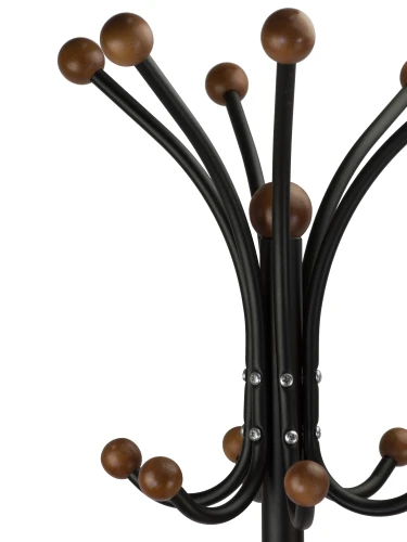 Вешалка напольная Д 1 черный/ средне-коричневый