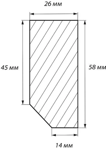 Декоративный карниз Wenge Veralinga 2070*58*26