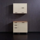 МК Аленушка 1 м с 3 ящ. Астра Крем,скоба черный,сонома МК Аленушка 1 м с 3 ящ. Астра Крем,скоба черный,сонома