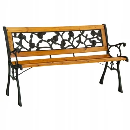 Уличная чугунная скамейка ПЛАНЕТА РОЗ «PLANET OF ROSES»