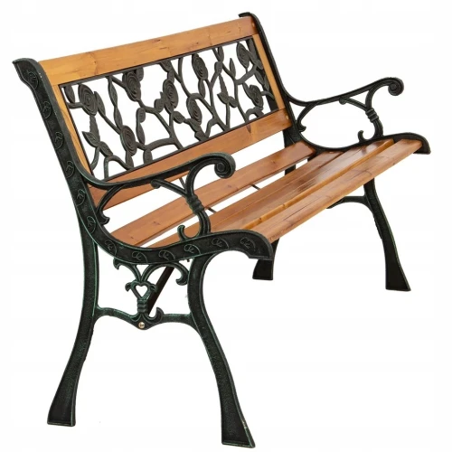 Уличная чугунная скамейка ПЛАНЕТА РОЗ «PLANET OF ROSES»