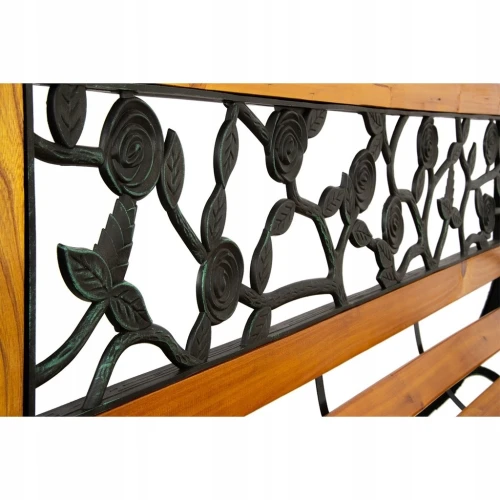 Уличная чугунная скамейка ПЛАНЕТА РОЗ «PLANET OF ROSES»