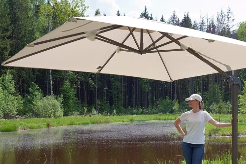 Зонт Сицилия 3х3м, слоновая кость