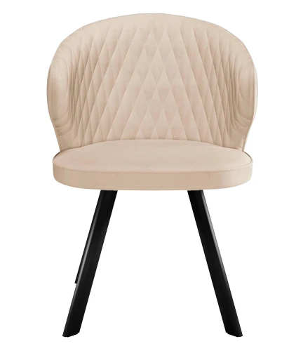 Стул DikLine 249 поворотный, B03 BEIGE, ножки черные