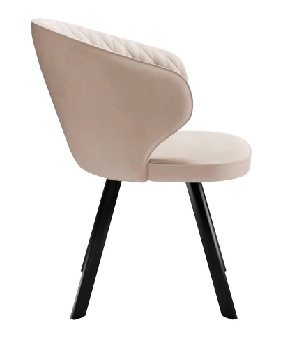 Стул DikLine 249 поворотный, B03 BEIGE, ножки черные