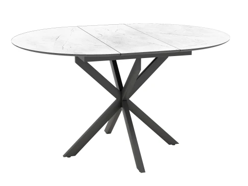 Стол обеденный BERGAMO, Жемчужный Перито/Черный