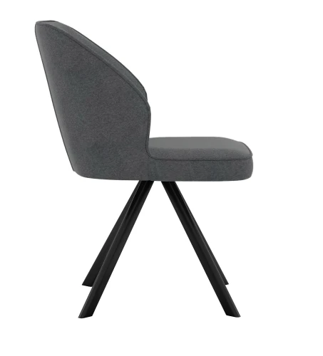 Стул DikLine 233 поворотный NS13 GRAPHITE, ножки черные