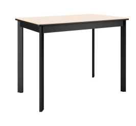 Стол DikLine LK90 Керамика Krater Perla (бежевый матовый) /подстолье черное/опоры черные