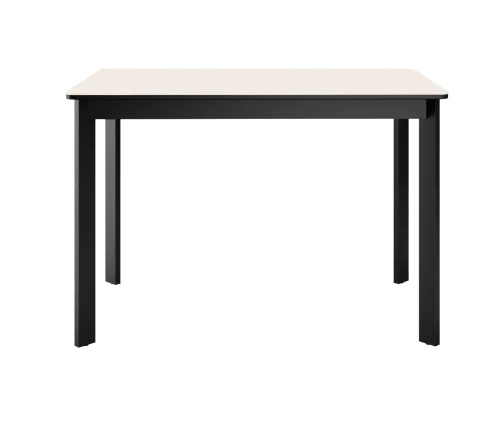 Стол DikLine LK90 Керамика Krater Perla (бежевый матовый) /подстолье черное/опоры черные