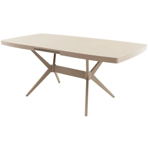 Стол «Оскар» 2м GLASS 140x90, стекло капучино