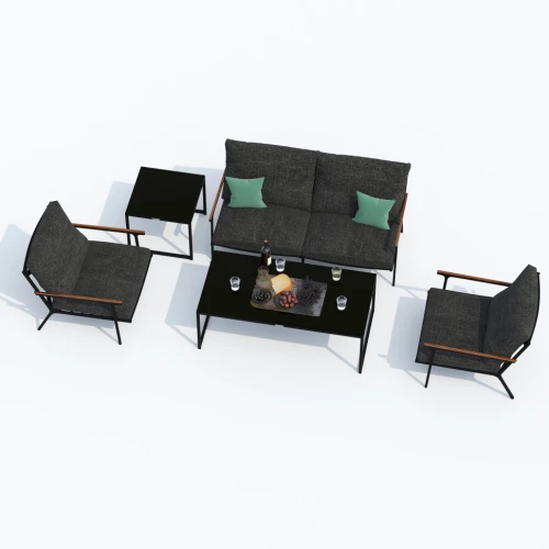 Лаунж зона FESTA маренго с двухместным диваном