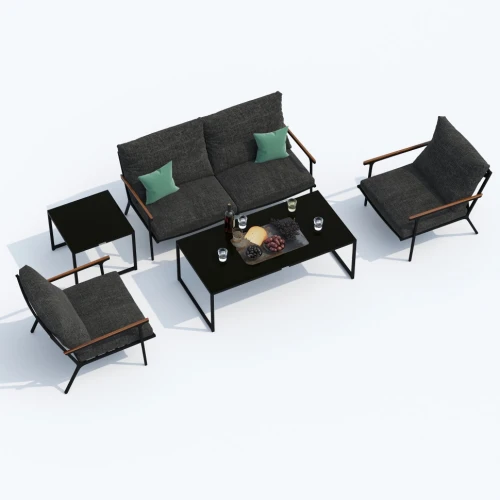 Лаунж зона FESTA маренго с двухместным диваном