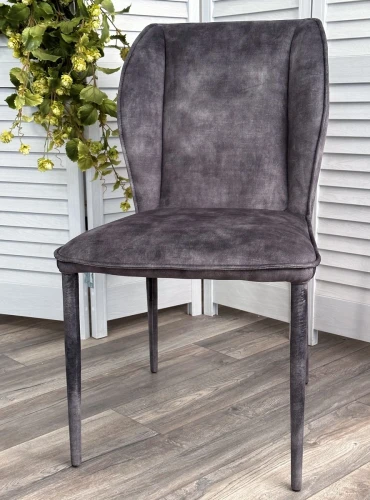 Стул SONDRIO Grey Color-32, велюр / каркас в "чулках", ®DISAUR
