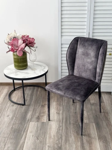 Стул SONDRIO Grey Color-32, велюр / каркас в "чулках", ®DISAUR