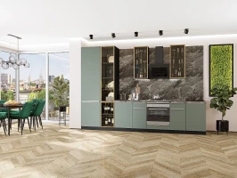 Кухонный гарнитур Фьюжн-08 Silky Mint Graphite