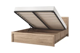 Кровать 140 с подъемником, SOMMA, цвет дуб сонома/сосна каньон