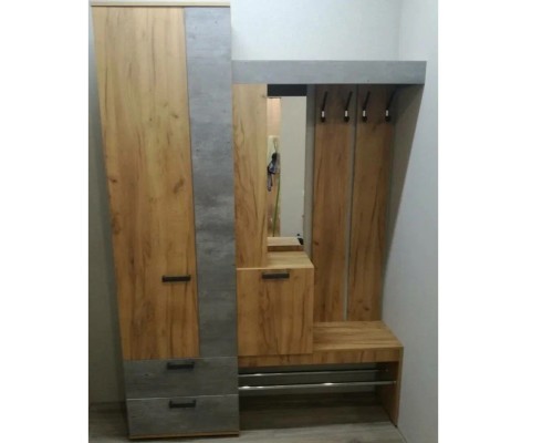 Прихожая Трамп, крафт/бетон