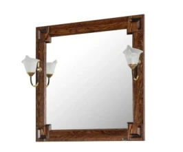 Зеркало Дубэлла 80, со светильником, венге