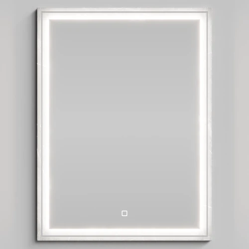 Зеркало Лайт 60, Мрамор Белый софт тач 4044-2