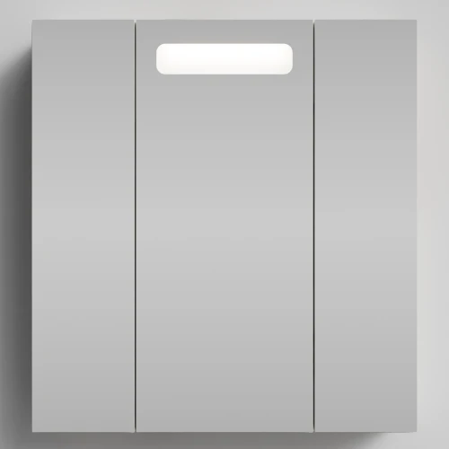 Зеркало Мальта 70, Мрамор Белый натур милк ПВХ 2537