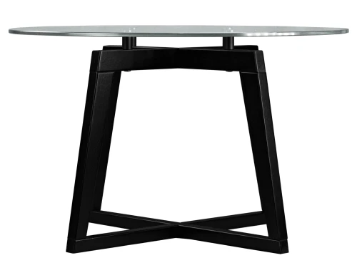 Стол журнальный Рилле 445 венге/стекло прозрачное (круг)