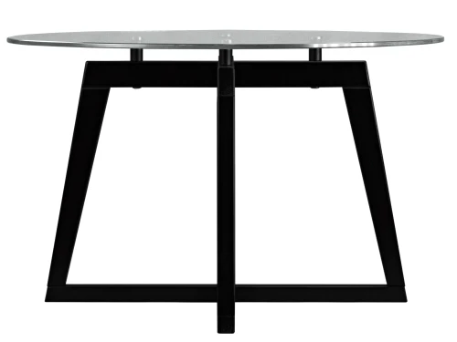 Стол журнальный Рилле 445 венге/стекло прозрачное (круг)