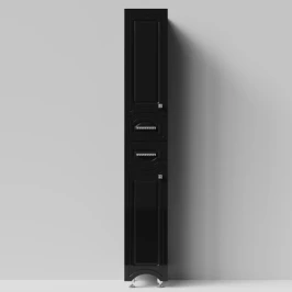 Пенал Адам 30 напольный, черный глянец, левый