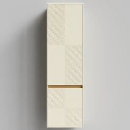 Пенал Аурум 45, пример RAL 1015 Светлая слоновая кость, матовая, подвесной, левый