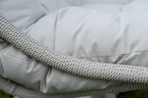 "Севилья" кресло-кокон из искусственного ротанга, цвет светло-серый