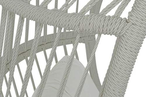 "Севилья" кресло-кокон из искусственного ротанга, цвет светло-серый