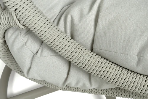 "Севилья" кресло-кокон из искусственного ротанга, цвет светло-серый