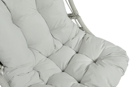 "Севилья" кресло-кокон из искусственного ротанга, цвет светло-серый