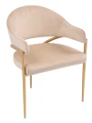 Стул обеденный Модена MC886-BG-2, 59х61х79 см, бежевый/глянцевое золото
