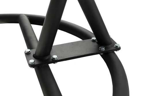 Кресло подвесное Кокон XL арт.D82-MT025 (стойка+основание.черн.,корзн.черн.,подуш тём-зеленый. 3уп. (В))