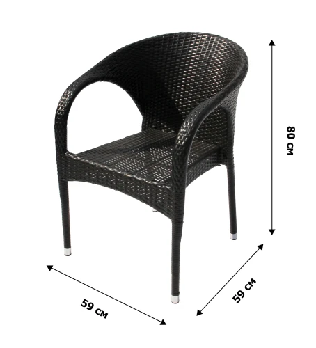 Набор мебели Мартин Мини  арт.Y-290/T356C коричневый,  (Стол Мартин/Амиго мини 3 уп.+ 2 стула Мартин)  "Garden story"