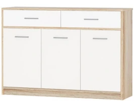 Комод «Стелс» 3д2ящ, Дуб сонома/белый