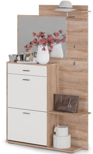 Прихожая «Вито», Дуб сонома/белый